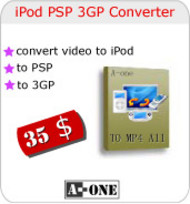 A-one iPod PSP 3GP Convereter for tomp4.com screenshot